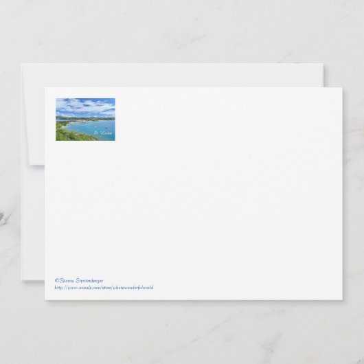 セントルシアカリブので大西洋と出会う場所 (裏面)