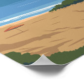 セントルシアカリブのトラベルプレイスイラストレーション ポスター (角)