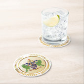 セントルシアコートオブアームズ ラウンドペーパーコースター (インサイチュ)