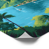 セントルシアザピトントラベルアートヴィンテージ ポスター (角)