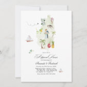 セントルシアトロピカルウォーターカラーリハーサルディナー 招待状 (正面)