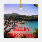 セントルシアパノラミックセラミックオーナメント セラミックオーナメント (裏面)