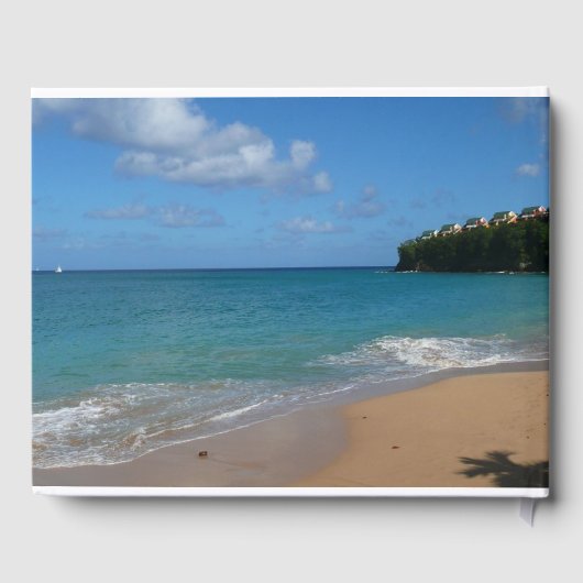 セントルシアビーチトロピカルバケーションランドスケープ ゲストブック (裏面)