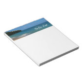 セントルシアビーチトロピカルバケーションランドスケープ ノートパッド (アングル)