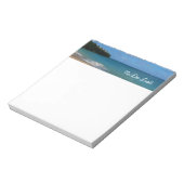 セントルシアビーチトロピカルバケーションランドスケープ ノートパッド (回転)