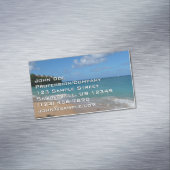 セントルシアビーチトロピカルバケーションランドスケープ マグネット名刺 (インサイチュ)