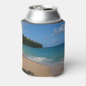 セントルシアビーチトロピカルバケーションランドスケープ 缶クーラー (缶裏面)