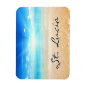 セントルシアビーチ日の出 マグネット (縦)