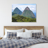 セントルシアピトンズキャンバス印刷 キャンバスプリント (インサイチュ (寝室))