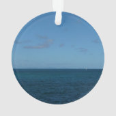 セントルシアホライゾンブルー海 オーナメント (裏面)