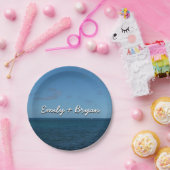 セントルシアホライゾンブルー海 ペーパープレート (パーティー)