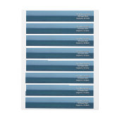 セントルシアホライゾンブルー海 ラップアラウンドラベル (シート)