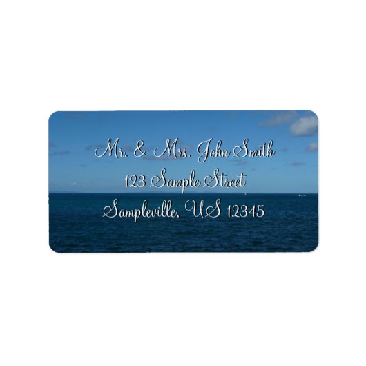 セントルシアホライゾンブルー海 ラベル (正面)