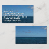 セントルシアホライゾンブルー海 名刺 (正面/裏面)