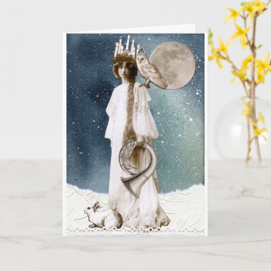 セントルシア冬のご挨拶 カード (黄色い花)