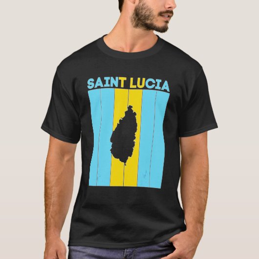 セントルシア国境 Tシャツ (正面)