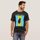 セントルシア国境 Tシャツ (正面フル)