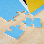 セントルシア国旗の写真パズル ジグソーパズル (側面)