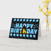 セントルシア国旗の愛国的誕生日 カード (黄色い花)