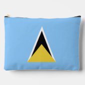 セントルシア国旗 アクセサリーポーチ (正面)