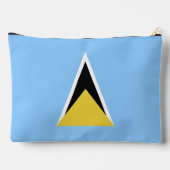 セントルシア国旗 アクセサリーポーチ (裏面)