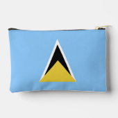 セントルシア国旗 アクセサリーポーチ (裏面)