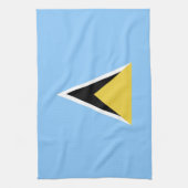 セントルシア国旗 キッチンタオル (縦)