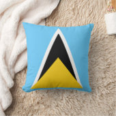 セントルシア国旗 クッション (ブランケット)