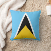 セントルシア国旗 クッション (ブランケット)