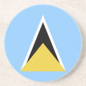 セントルシア国旗 コースター (正面)