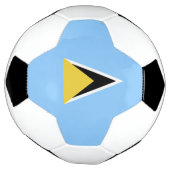 セントルシア国旗 サッカーボール (回転)