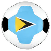 セントルシア国旗 サッカーボール (回転)