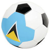 セントルシア国旗 サッカーボール (3/4)