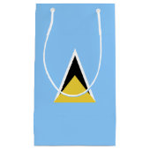 セントルシア国旗 スモールペーパーバッグ (正面)