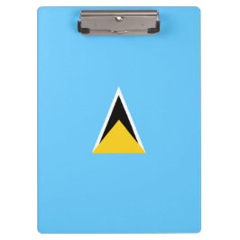 セントルシア国旗(セントルシアカリブの) クリップボード