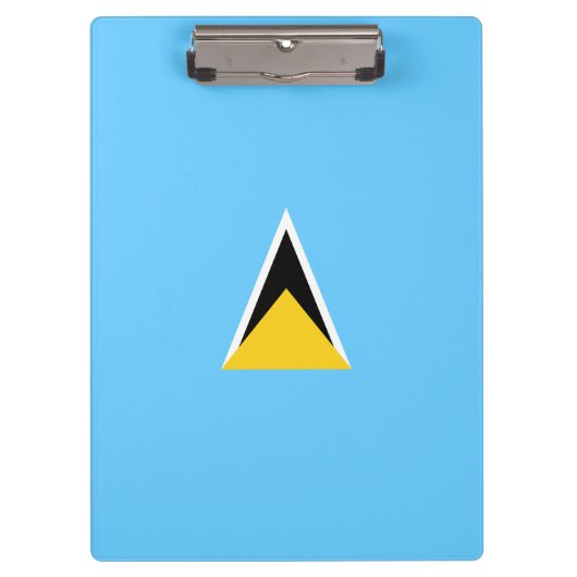 セントルシア国旗(セントルシアカリブの) クリップボード (正面)