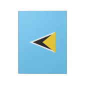 セントルシア国旗(セントルシアカリブの) ノートパッド (回転)