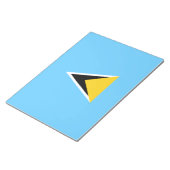 セントルシア国旗(セントルシアカリブの) ノートパッド (アングル)