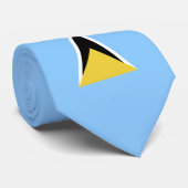 セントルシア国旗 ネクタイ (ロール)