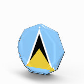 セントルシア国旗 フォトブロック (右)