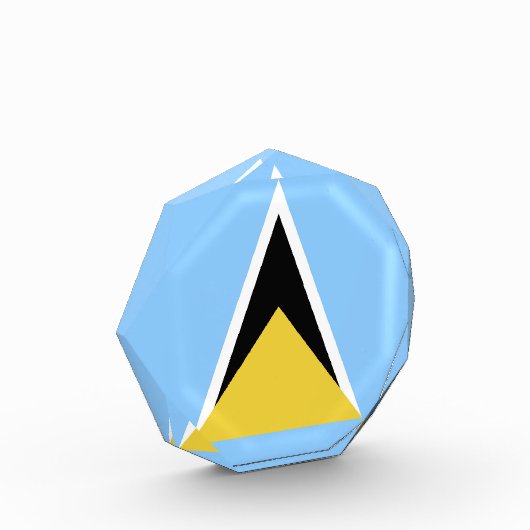 セントルシア国旗 フォトブロック (左)