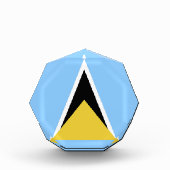 セントルシア国旗 フォトブロック (正面)