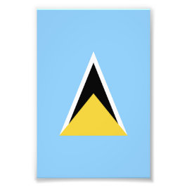 セントルシア国旗 フォトプリント           