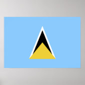 セントルシア国旗 ポスター (正面)