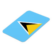 セントルシア国旗 マグネット (左側)