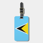 セントルシア国旗 ラゲッジタグ (正面縦)