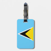 セントルシア国旗 ラゲッジタグ (裏面縦)