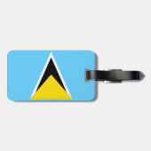 セントルシア国旗 ラゲッジタグ (裏面横)