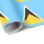 セントルシア国旗 ラッピングペーパー (ロールコーナー)