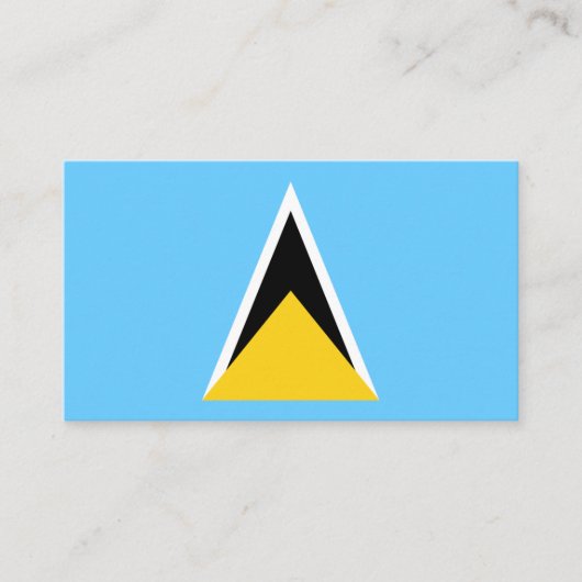 セントルシア国旗 名刺 (正面)